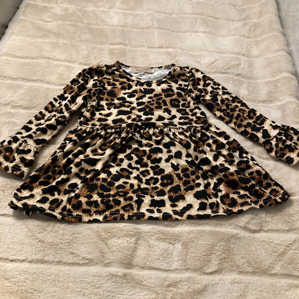 Leopard baby doll top